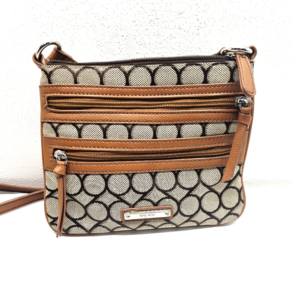 Nine West Geometric Pattern Crossbody Bag
